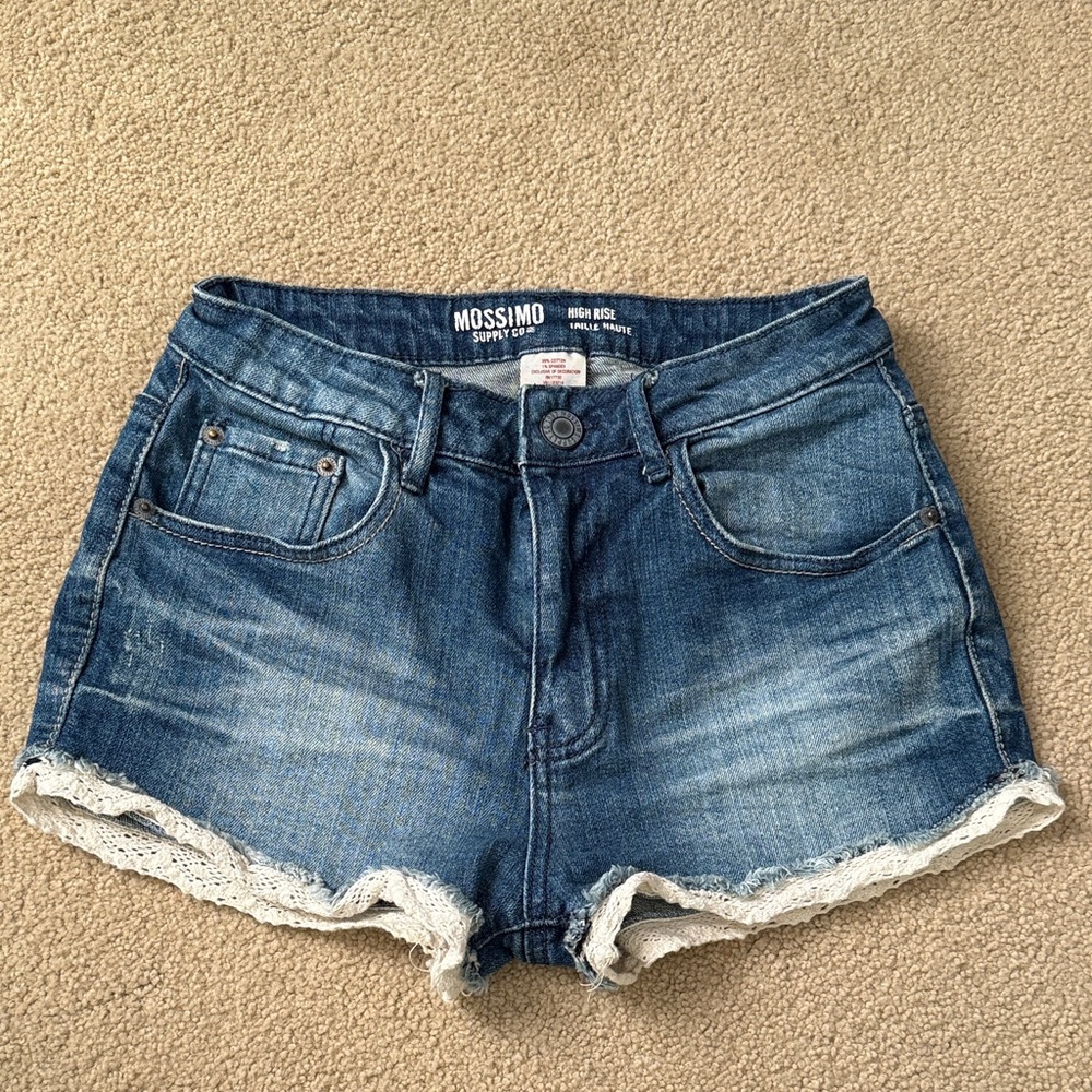 Mossimo Supply Co. Women's Dark Blue Jean Shorts